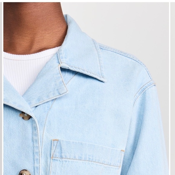 XIRENA Daisey Patch Haven Denim Jacket in Blue Dove New with Tags! - Picture 2 of 10